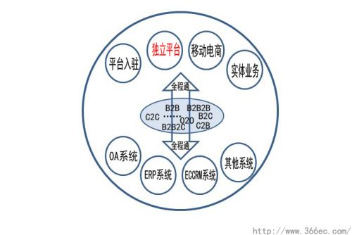 “王氏电商生态圈”示意图